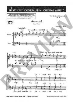 Vier heitere Männerchöre Nr. 1 von Rudolf Desch (Download) 