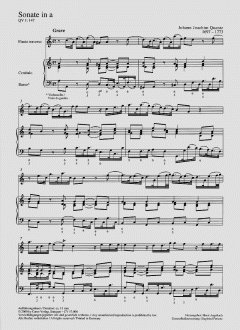 Sonate in a-Moll QV1:147 von Johann Joachim Quantz 
