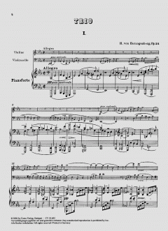 Klaviertrio Nr. 1 in c-Moll (Heinrich v. Herzogenberg) 