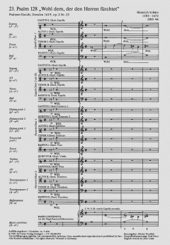 Wohl dem, der den Herren fürchtet (Heinrich Schütz) 
