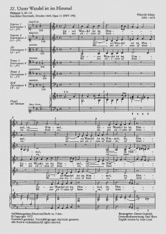 Unser Wandel ist im Himmel SWV390 von Heinrich Schütz (Download) 