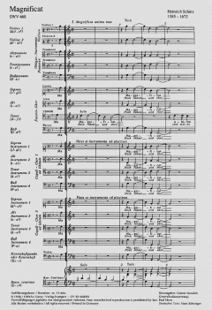Uppsala-Magnificat SWV468 von Heinrich Schütz (Download) 