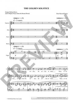 The Golden Solstice op. 337 von Peter Maxwell Davies (Download) 