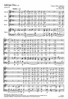 Jubilate Deo in B-Dur aus op. 10 (Charles Villiers Stanford) 
