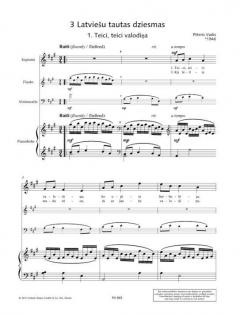 3 lettische Volkslieder von Peteris Vasks (Download) 