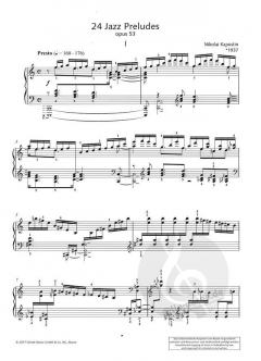 24 Jazz Preludes op. 53 von Nikolai Kapustin (Download) 