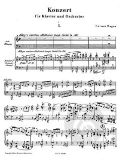 Konzert für Klavier und Orchester von Helmut Degen im Alle Noten Shop kaufen