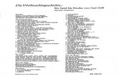 Die Weihnachtsgeschichte von Carl Orff (Download) 