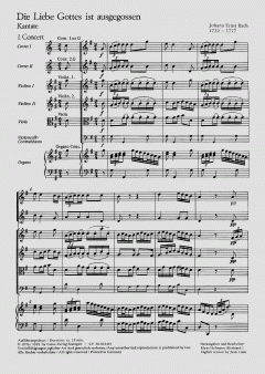 Die Liebe Gottes ist ausgegossen von Johann Ernst Bach (Download) 