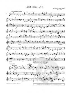 12 kleine Duos op. 38 Band 1 von Jacques-Féréol Mazas (Download) 