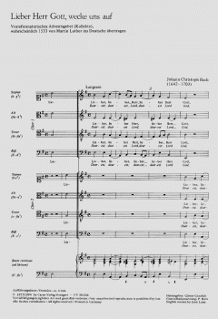 Lieber Herr Gott, wecke uns auf von Johann Christoph Bach (Download) 