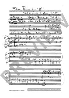 Seventeen Poems by Li Po von Harry Partch (Download) 