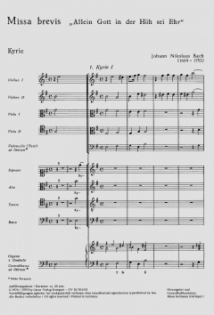 Missa brevis (Johann Nikolaus Bach) 
