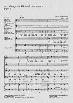 Ach Gott, vom Himmel sieh darein von Johann Sebastian Bach (Download) 