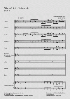 Wo soll ich fliehen hin von Johann Sebastian Bach 