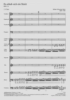 Es erhub sich ein Streit BWV 19 von Johann Sebastian Bach (Download) 