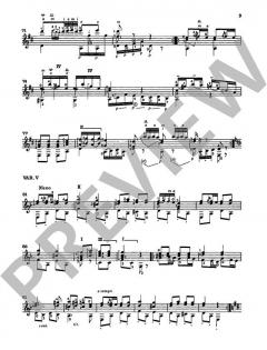 Variationen über 'Au clair de la lune' von Matteo Carcassi (Download) 