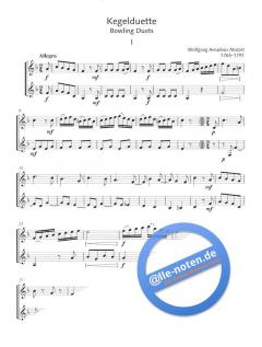 Kegelduette KV 487 von Wolfgang Amadeus Mozart (Download) 