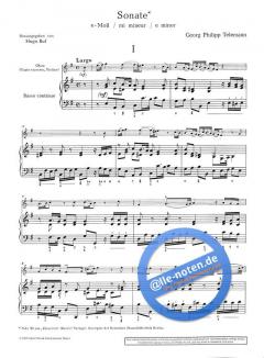 Sonata e-Moll TWV 41:e6 von Georg Philipp Telemann (Download) 