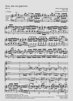 Jesu, nun sei gepreiset BWV 41 von Johann Sebastian Bach (Download) 