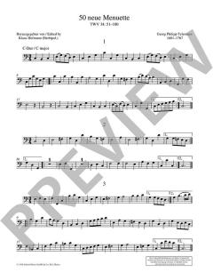 50 neue Menuette TWV 34:51-100 von Georg Philipp Telemann (Download) 