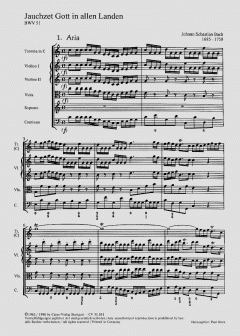 Jauchzet Gott in allen Landen von Johann Sebastian Bach (Download) 