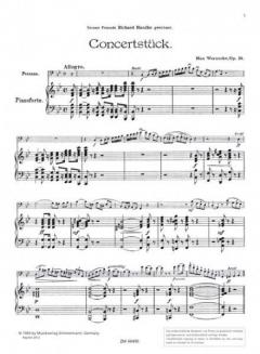 Concertstück op. 28 von Max Warnecke 