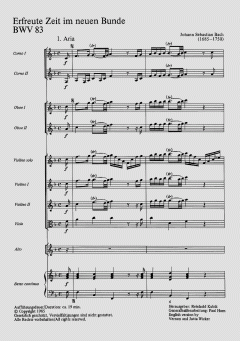 Erfreute Zeit im neuen Bunde von Johann Sebastian Bach (Download) 
