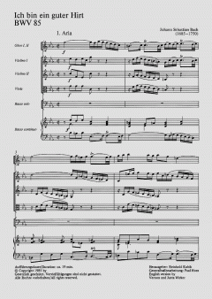 Ich bin ein guter Hirt BWV 85 von Johann Sebastian Bach (Download) 
