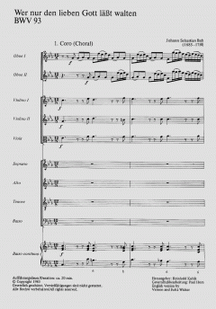 Wer nur den lieben Gott lässt walten von Johann Sebastian Bach (Download) 
