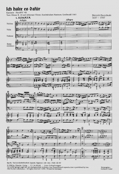 Ich halte es dafür von Dietrich Buxtehude (Download) 