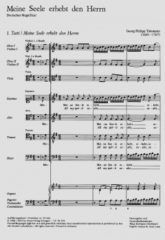 Meine Seele erhebt den Herrn von Georg Philipp Telemann (Download) 