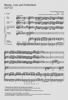 Weiche, Lust und Fröhlichkeit TVWV 1 :1536 von Georg Philipp Telemann (Download) 