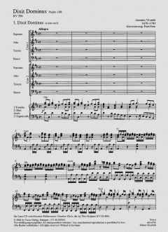Dixit Dominus RV 594 von Antonio Vivaldi (Download) 
