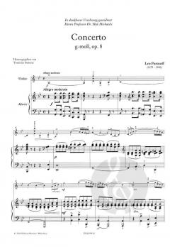 Concerto g-moll op. 8 von Leo Portnoff 