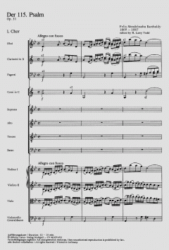 Der 115. Psalm op. 31 von Felix Mendelssohn Bartholdy (Download) 