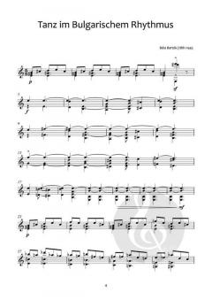 Béla Bartók für Gitarren Solo 