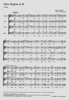 Salve Regina in B-Dur (Franz Schubert) 