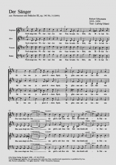 Der Sänger; Der Traum (Robert Schumann) 