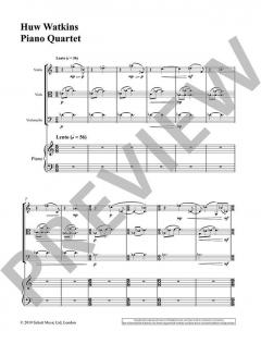 Piano Quartet von Huw Watkins (Download) 