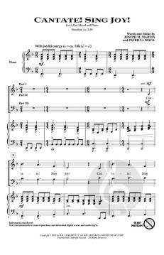 Cantate! Sing Joy! von Joseph M. Martin (Download) 