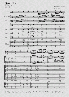 Haec dies ZWV169 von Jan Dismas Zelenka (Download) 
