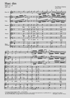 Haec dies ZWV169 von Jan Dismas Zelenka (Download) 