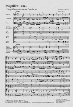 Magnificat in C-Dur ZWV107 von Jan Dismas Zelenka (Download) 