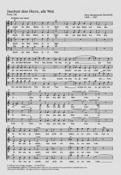 Jauchzet dem Herrn von Felix Mendelssohn Bartholdy (Download) 