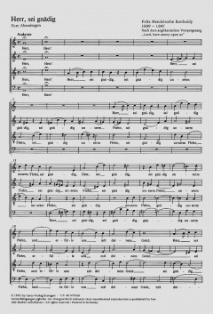 Neun Psalmen und das Cantique von Felix Mendelssohn Bartholdy (Download) 