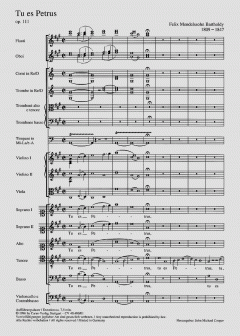 Tu es Petrus op. 111 von Felix Mendelssohn Bartholdy (Download) 