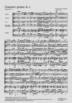 Concerto grosso in c-Moll op. 2 no. 2 (Francesco Geminiani) 