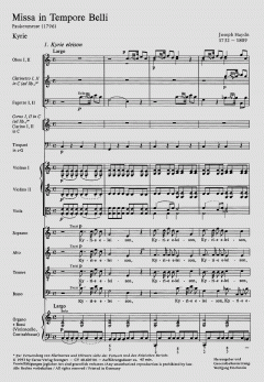 Missa in Tempore Belli Hob. 22/9 von Joseph Haydn (Download) 