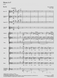Messe in F-Dur D105 von Franz Schubert 